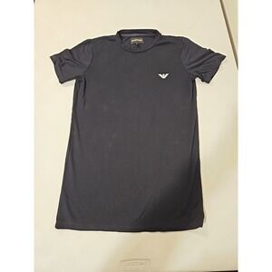 Emporio Armani 14A Men's Small Crewneck T Shirt Black/white Logo (1509